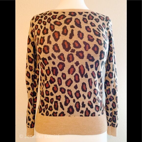 Ann Taylor Sweaters - Ann Taylor Leopard print sweater